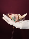 Custom: 2.32ct Paraiba Tourmaline Twin Fish Wave Necklace
