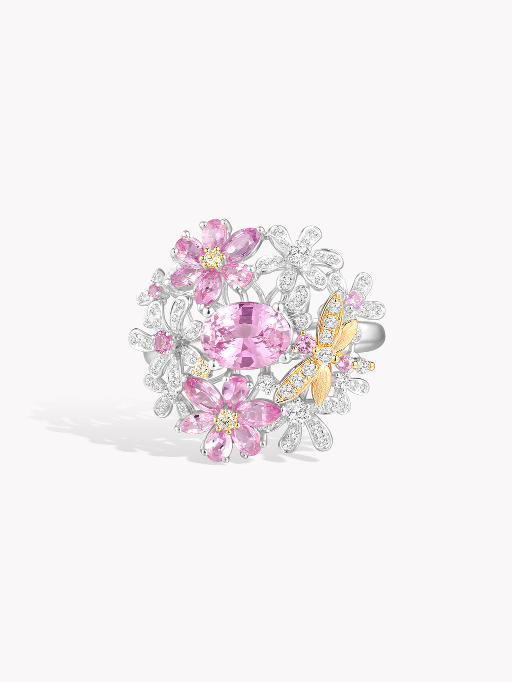 Custom: Certified 1.15ct natural Pink Sapphire ring in 18K Solid gold