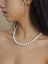 The Hattie 925 Silver Hanadama Grade Akoya Necklace