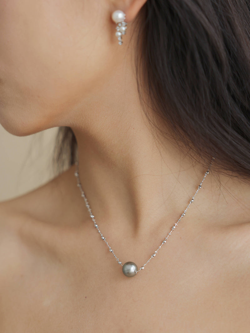 The Trinity 18K Solid Gold Tahitian Pearl Necklace