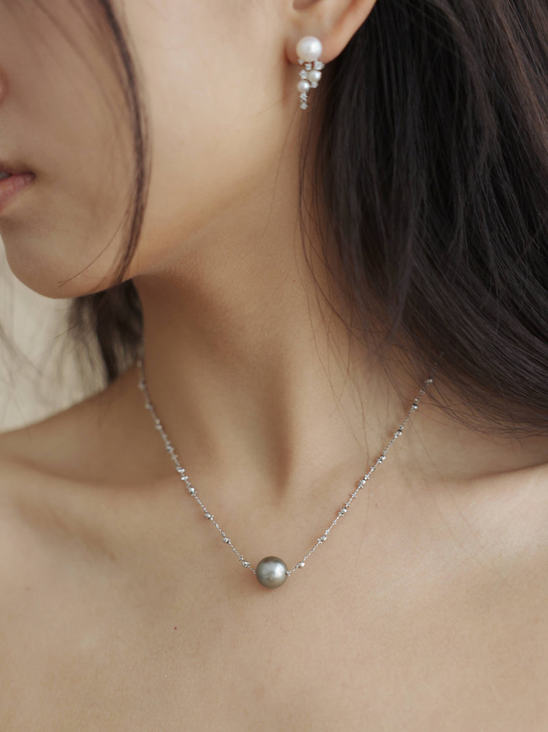 The Trinity 18K Solid Gold Tahitian Pearl Necklace