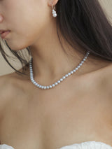 The Kailani Grey-Blue Akoya Pearl Necklace