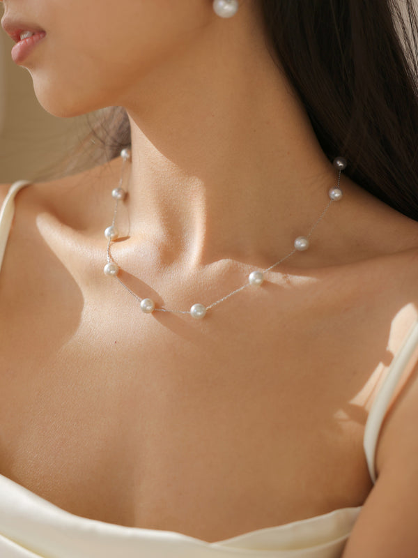 The Eudora 18K Akoya Pearl Necklace