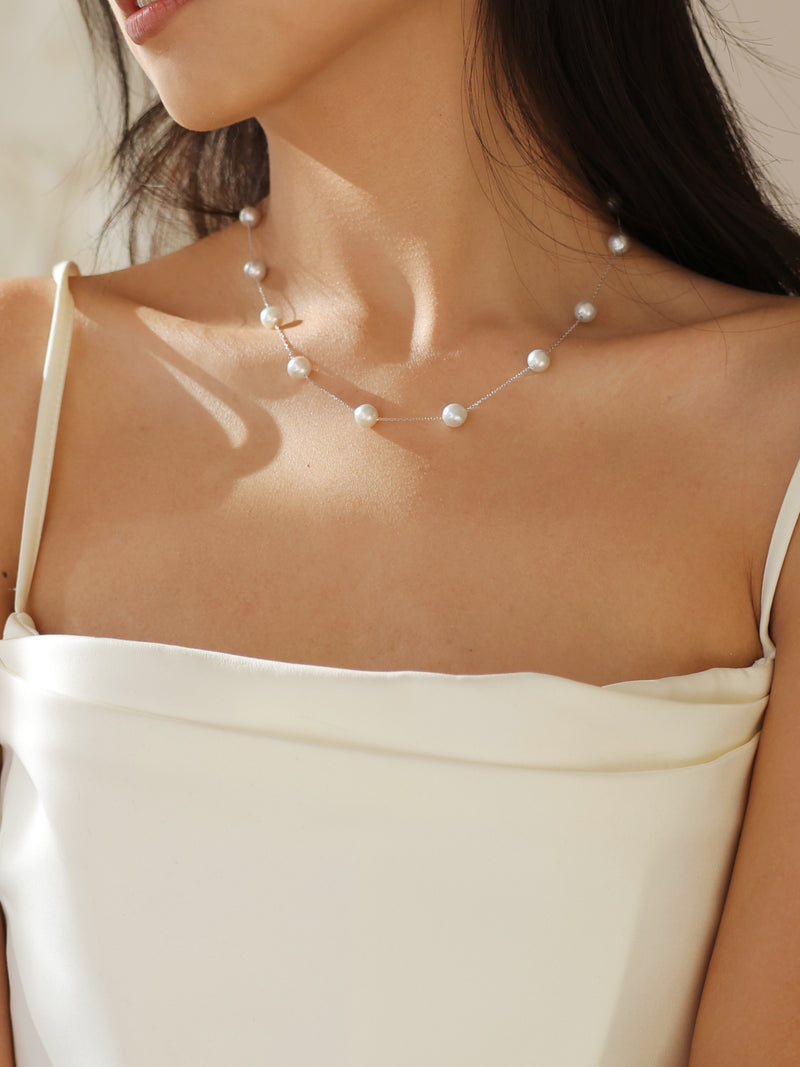 The Eudora 18K Akoya Pearl Necklace