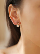 The Symphony 18K Solid White Gold Akoya Earrings