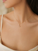 The Hourglass 18K Aquamarine Necklace