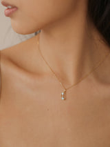 The Hourglass 18K Aquamarine Necklace