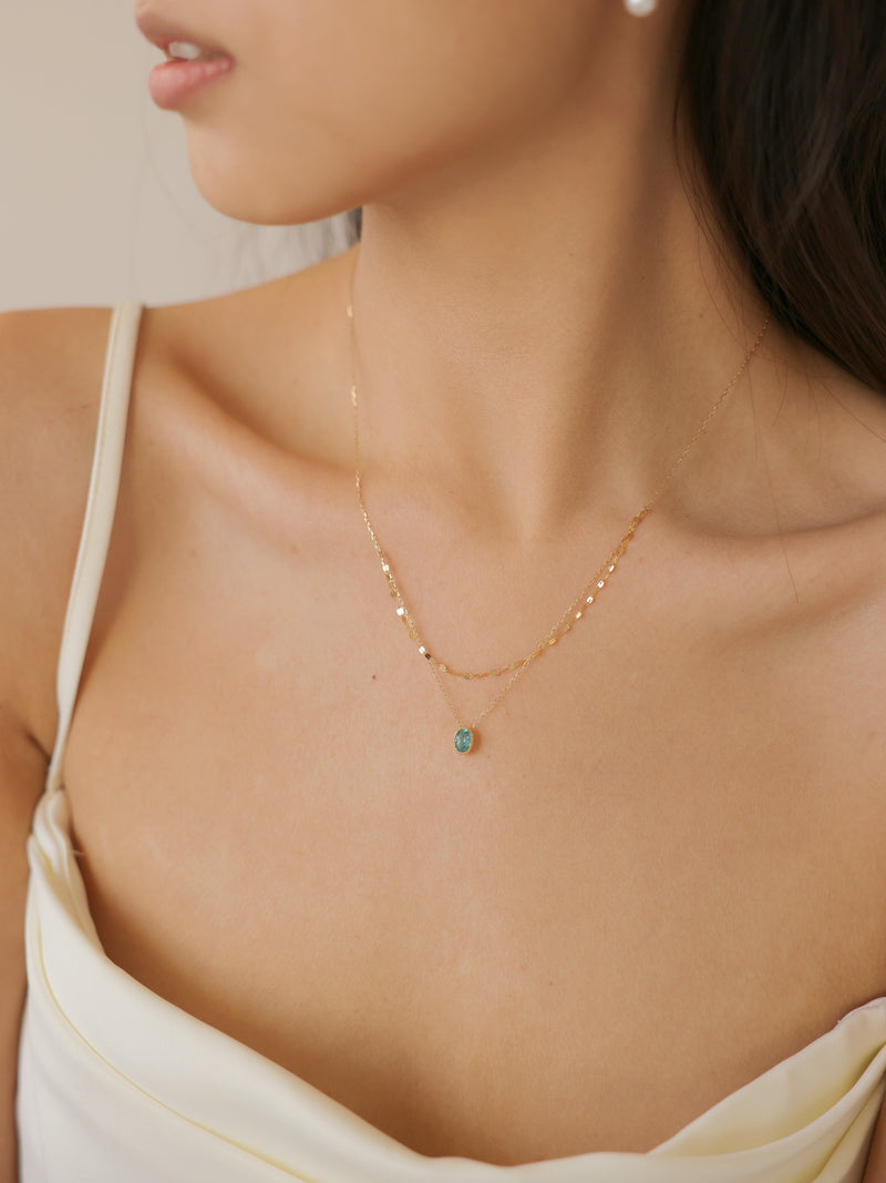 The Teal 18K Paraiba-Colored Tourmaline Necklace