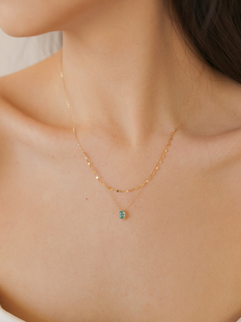 The Teal 18K Paraiba-Colored Tourmaline Necklace