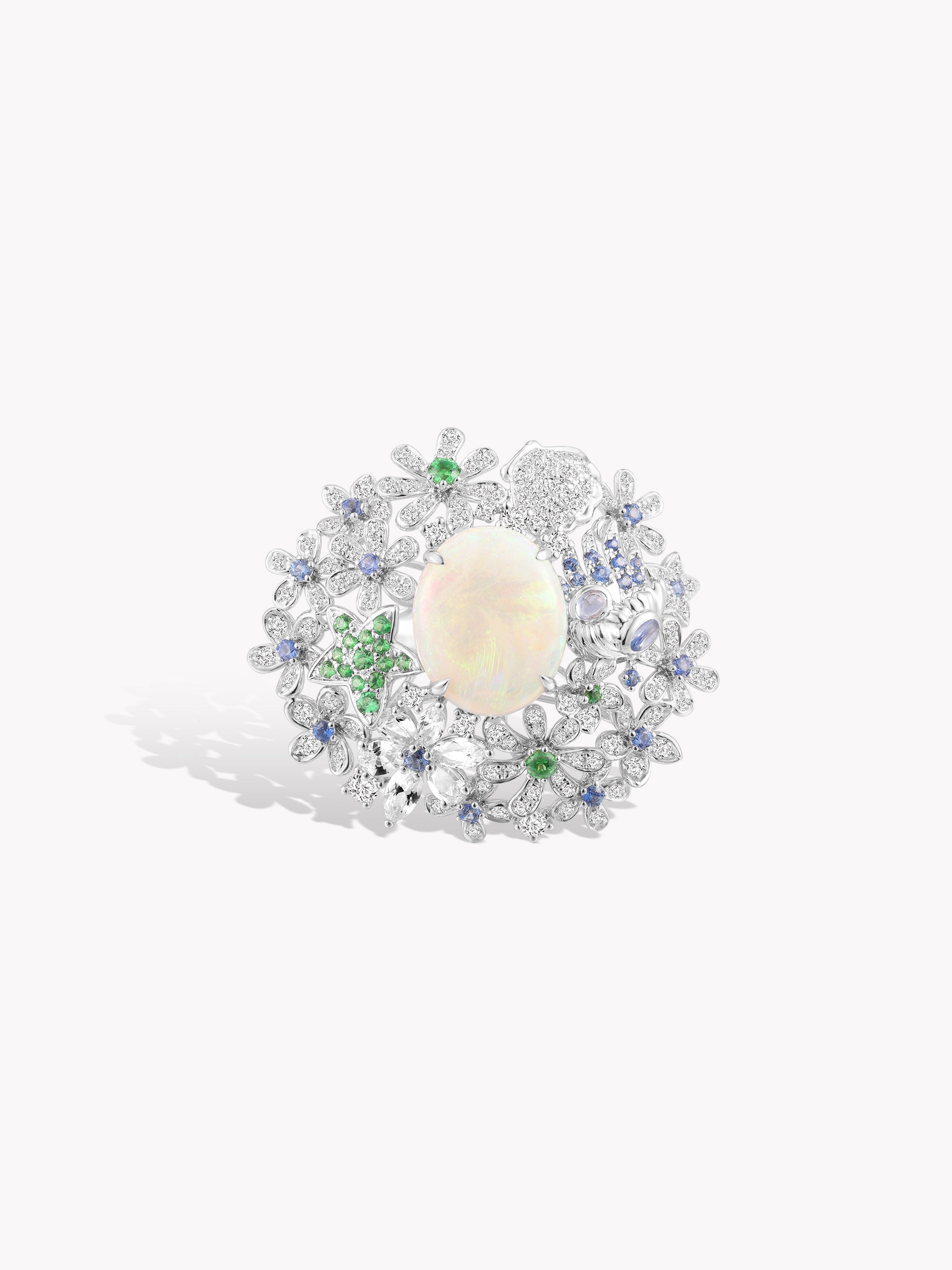 Opal Starfish Ring