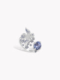 Glacier Sapphire Fly Bird Open Ring