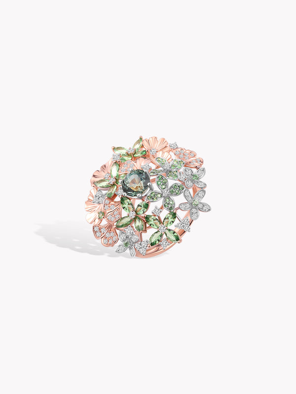 Tsavorite Ginkgo Grove Ring