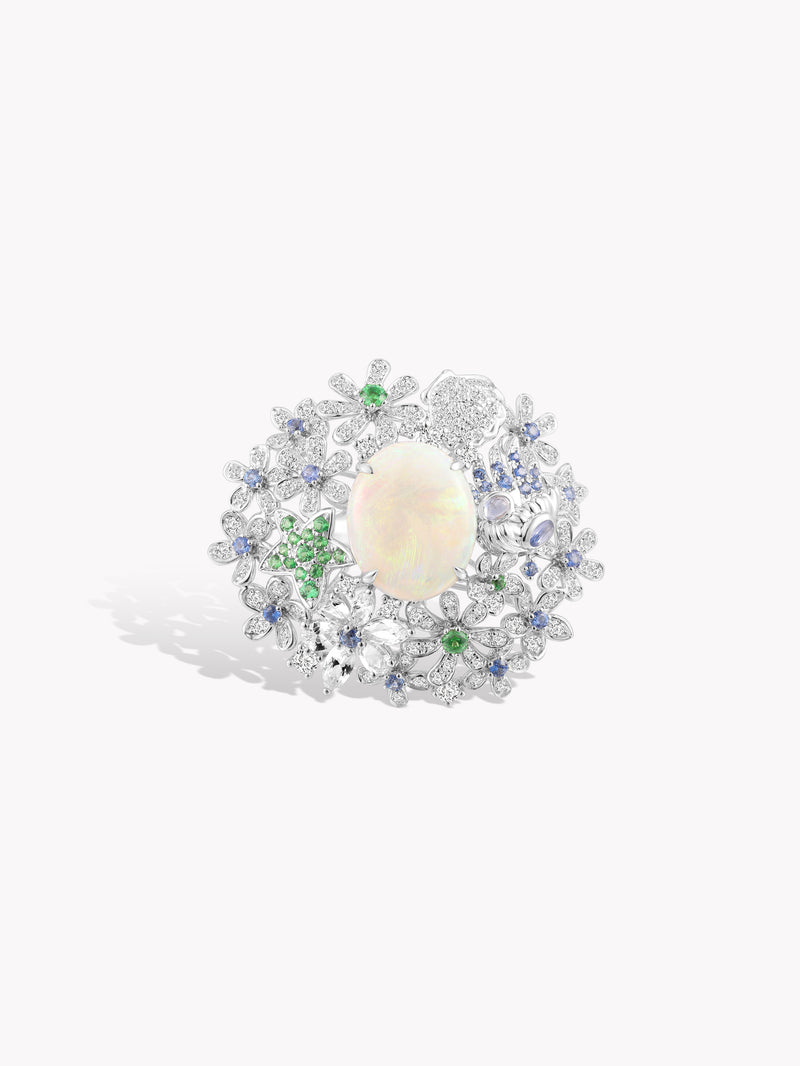 Opal Star Garden Ring