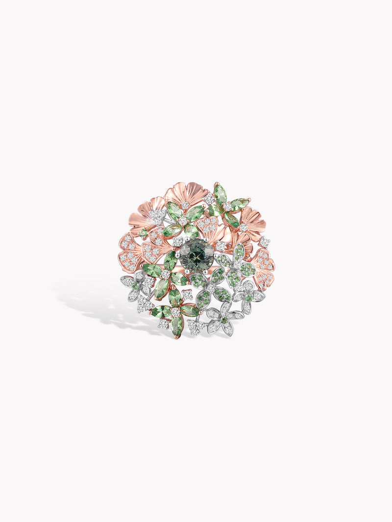 Tsavorite Ginkgo Grove Ring