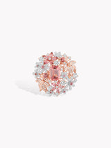 Sakura Pink Tourmaline Goldfish Garden Ring