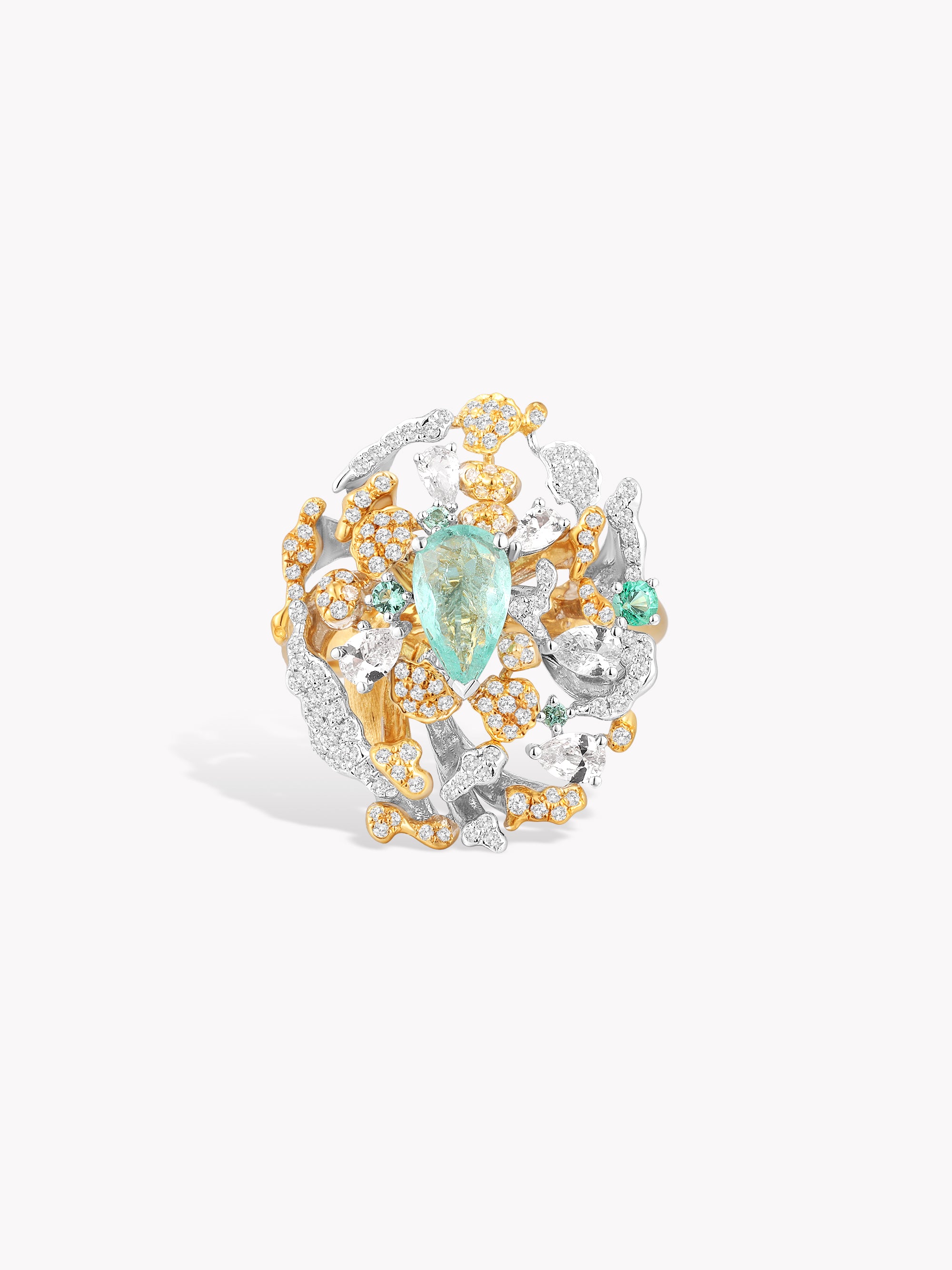 Paraíba Coral Wave Ring