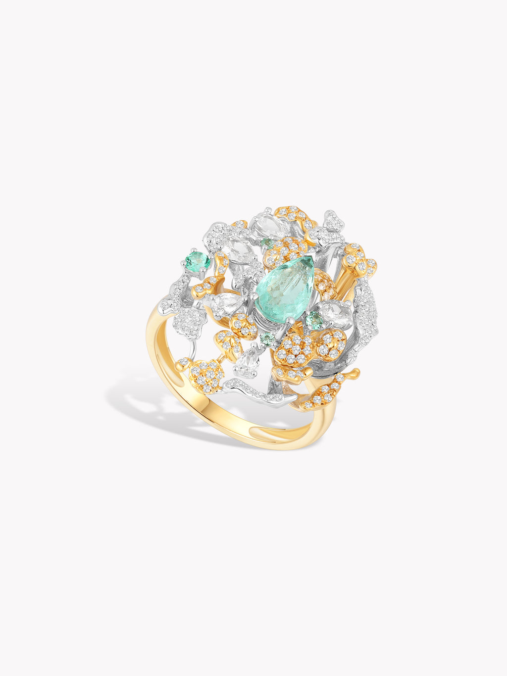 Paraíba Coral Wave Ring