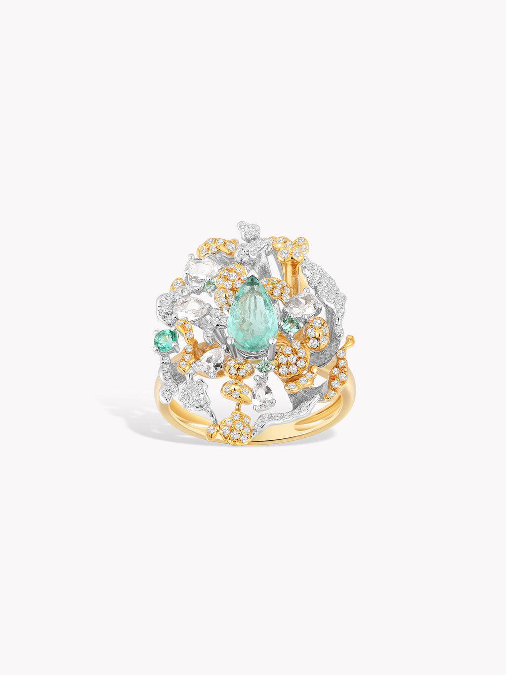 Paraíba Coral Wave Ring