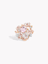 Mahenge Spinel Flower Branch Open Ring
