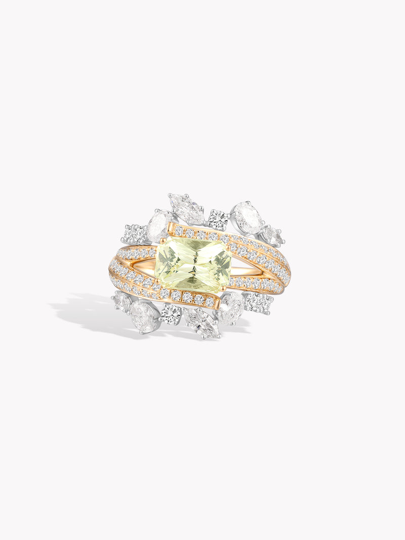 Chrysoberyl Twisted Ring