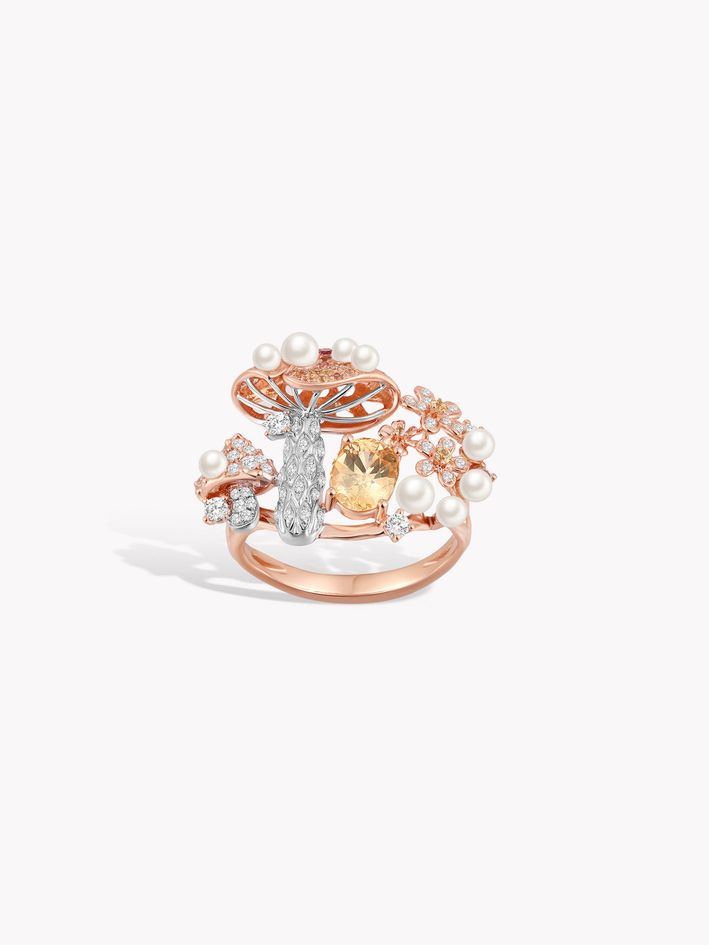 Akoya Wild Mushroom Ring