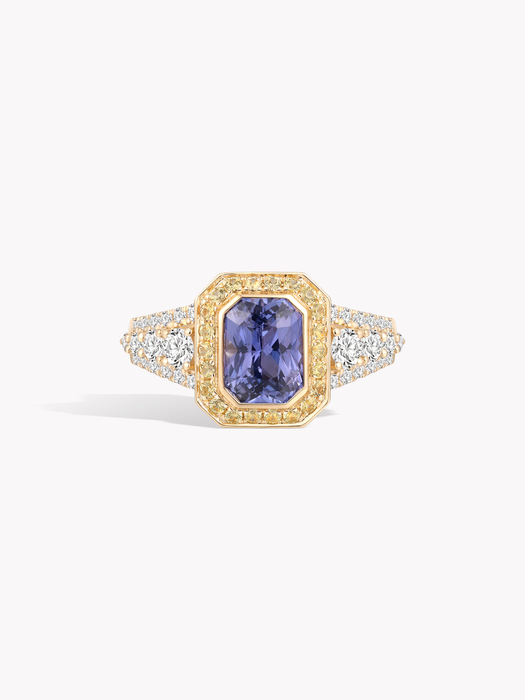 Custom: 1.5ct Purple Sapphire Violet Sonata Ring