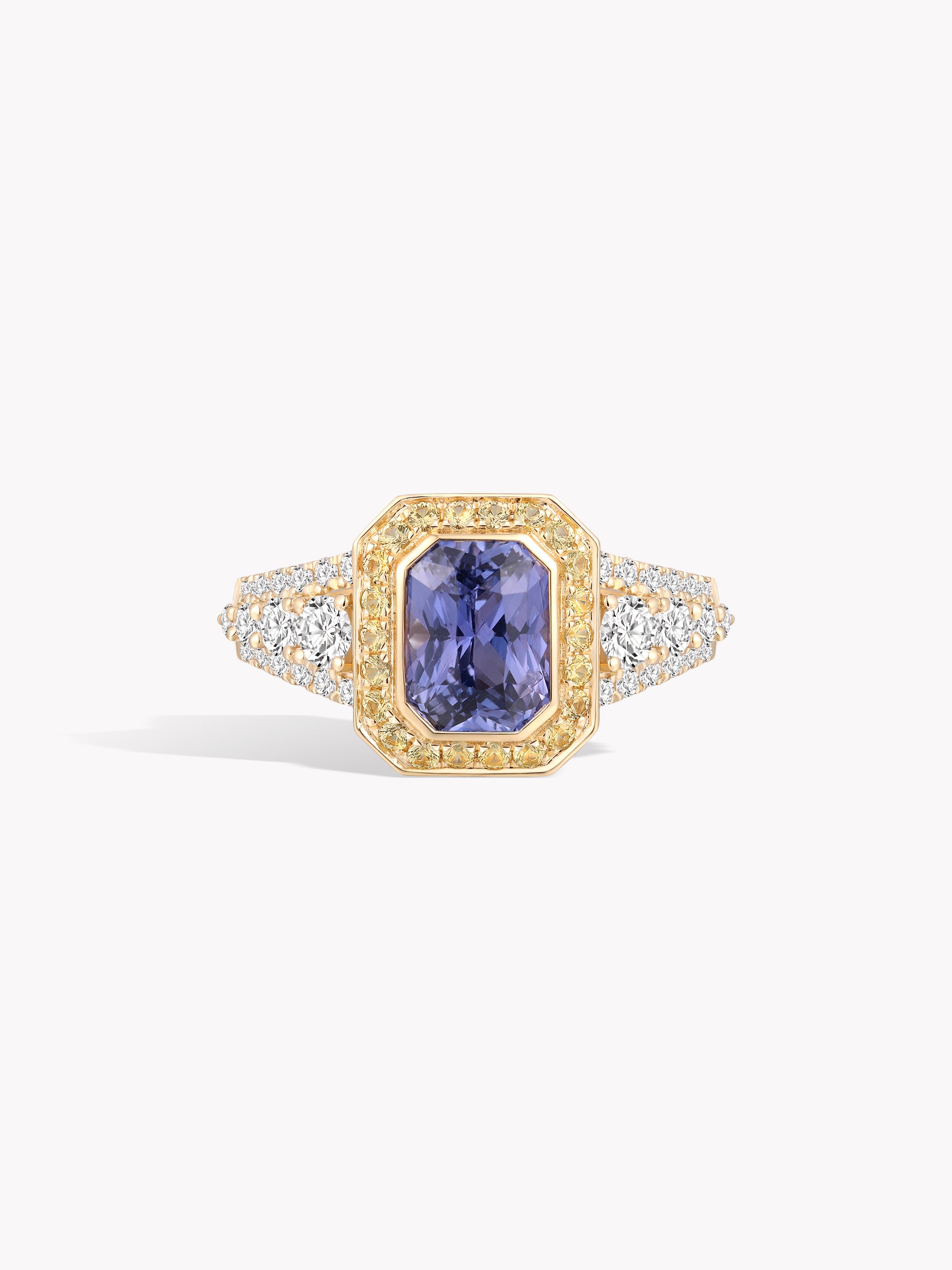 Custom: 1.5ct Purple Sapphire Violet Sonata Ring