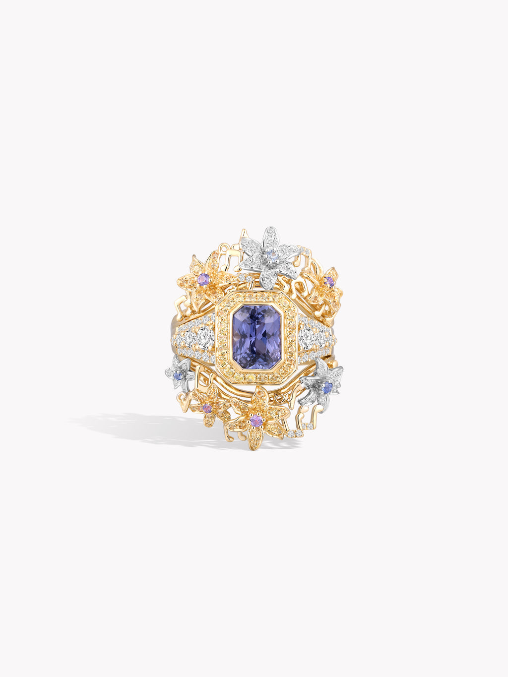Custom: 1.5ct Purple Sapphire Violet Sonata Ring