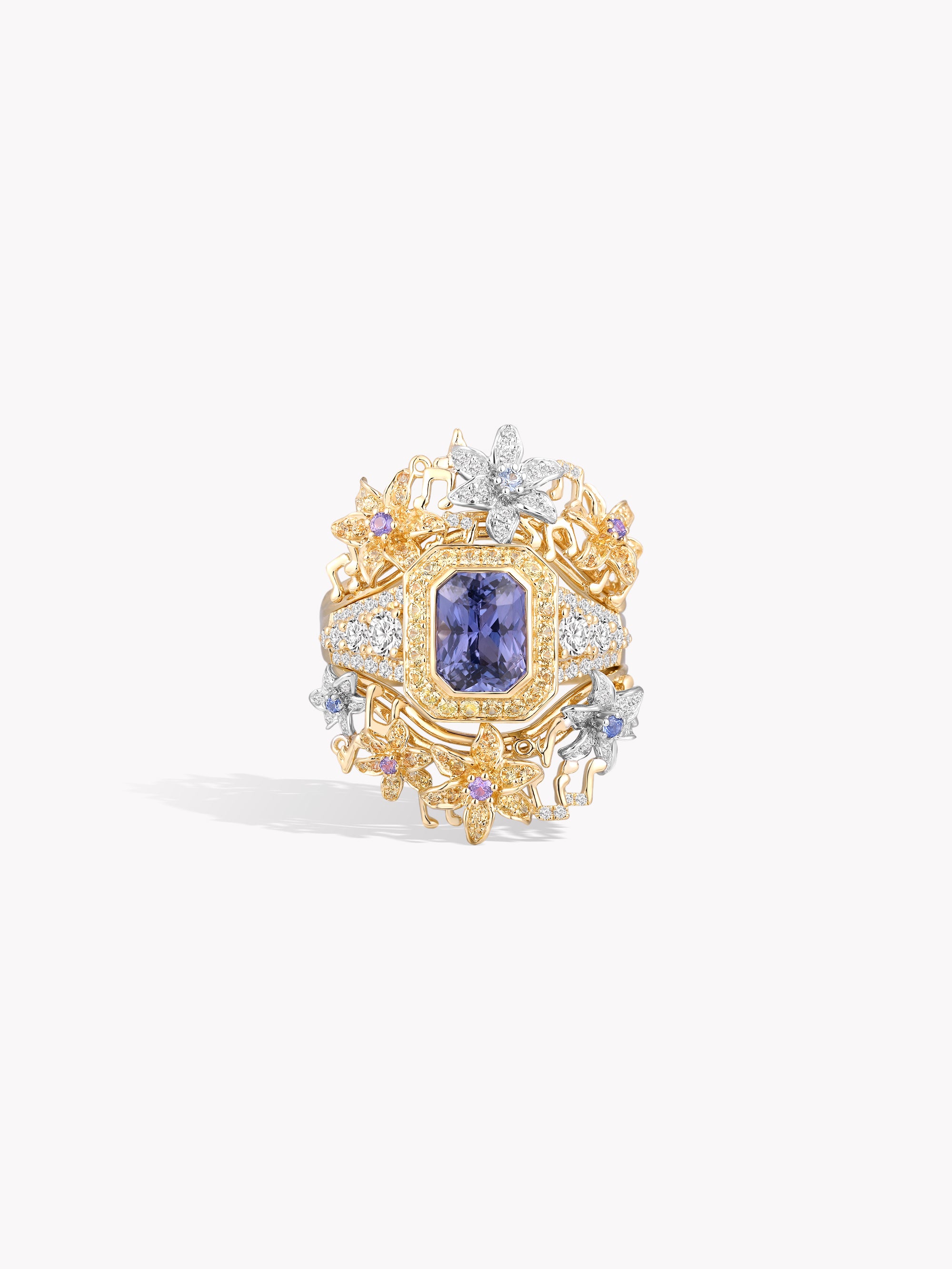 Custom: 1.5ct Purple Sapphire Violet Sonata Ring