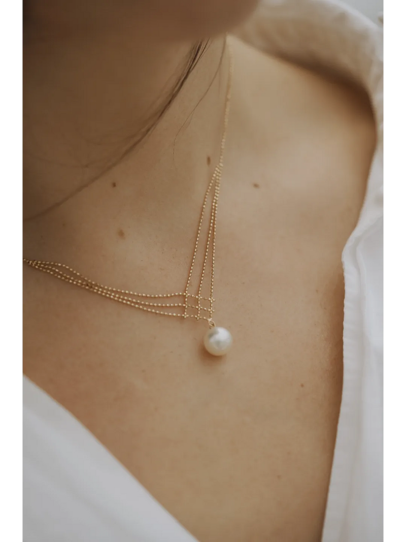 Melia Japanese Akoya Pearl Necklace