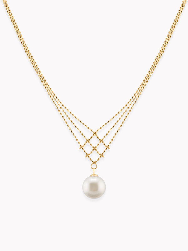 Melia Japanese Akoya Pearl Necklace