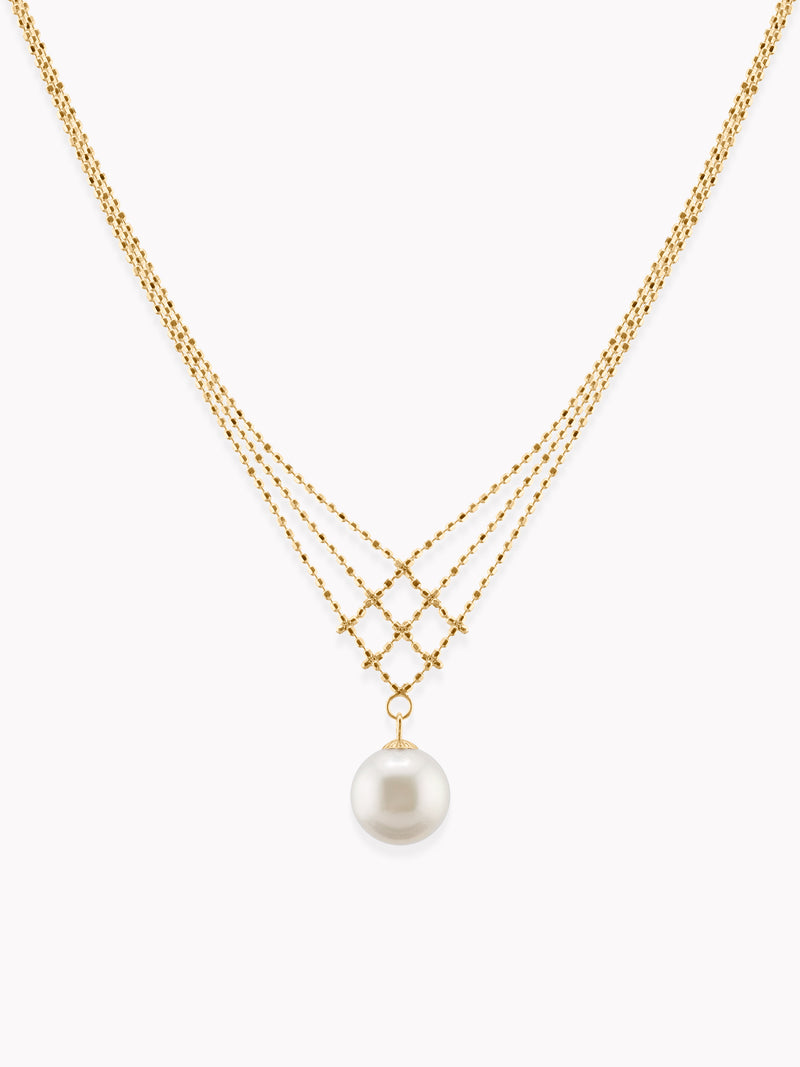 Melia Japanese Akoya Pearl Necklace