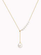 Lyra Adjustable Akoya Pearl Y Necklace