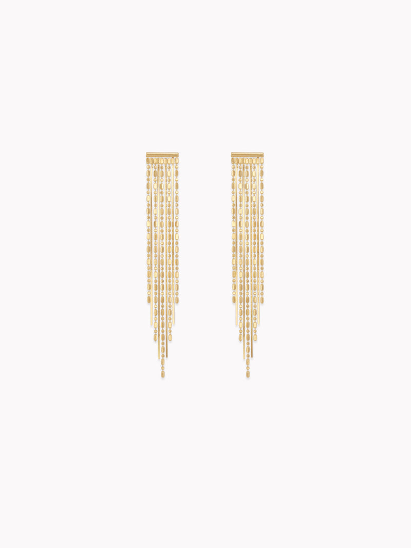 Long Tassel Drop Earrings