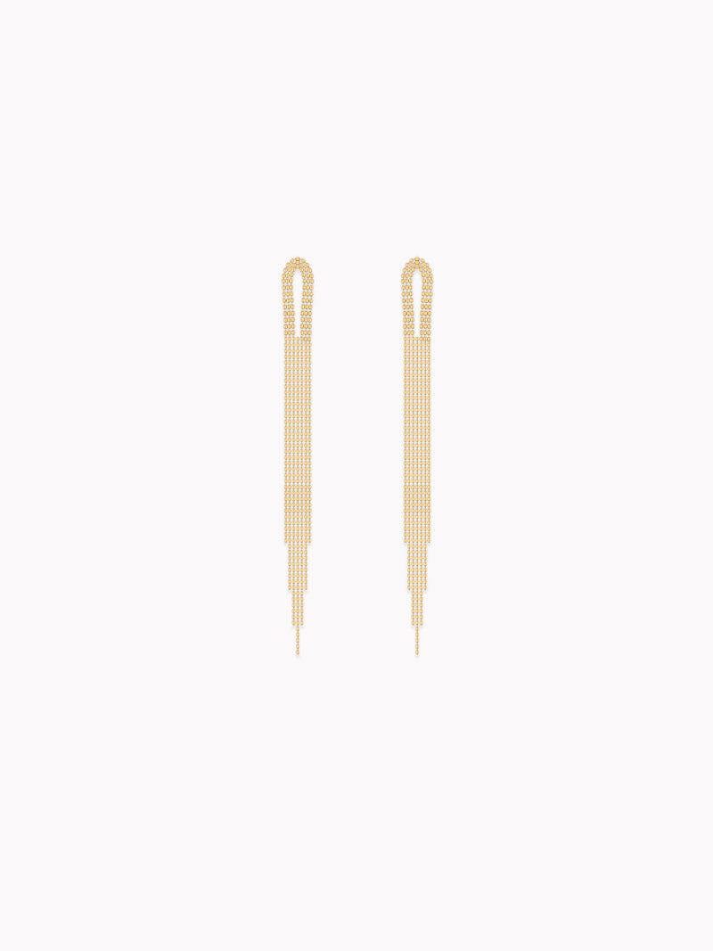 Golden Opera Tassel Earrings
