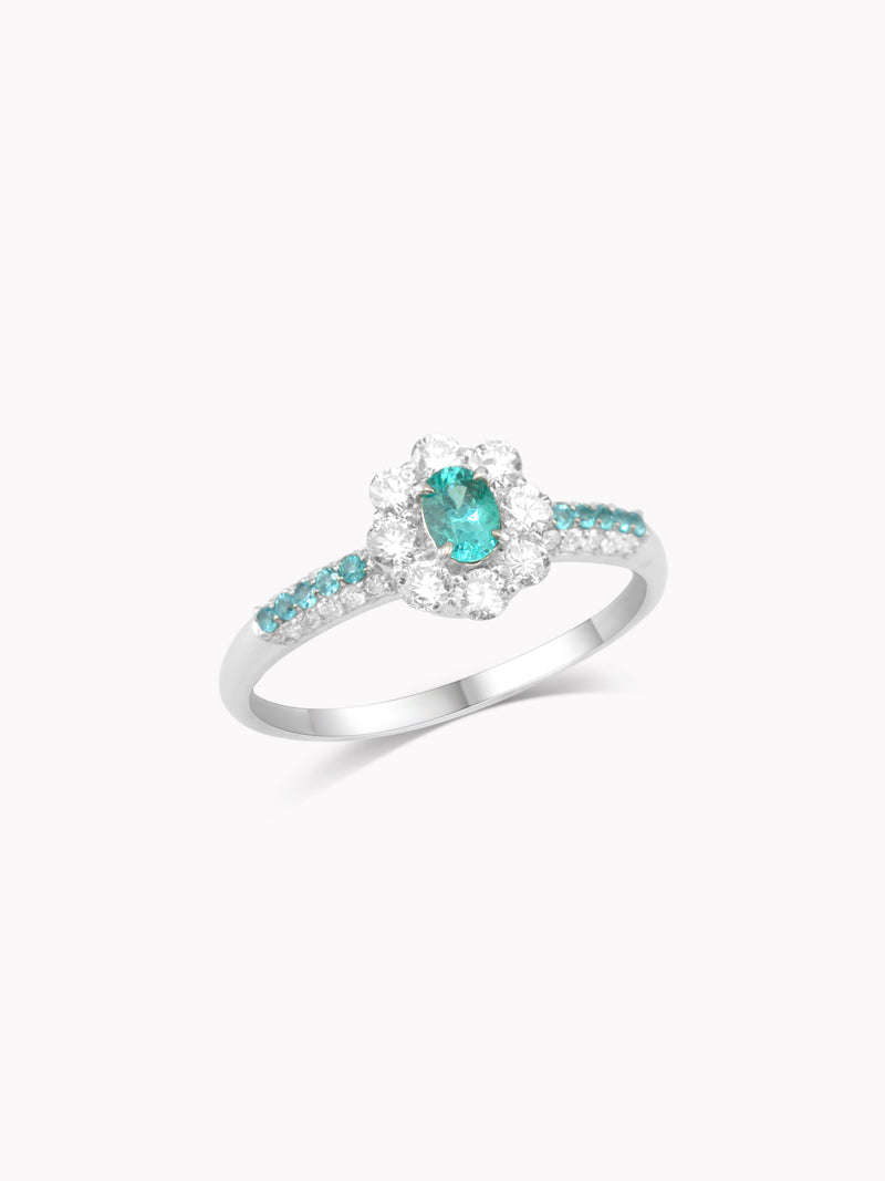 Sold: Certified Vintage 0.27ct Paraiba Tourmaline in Platinum