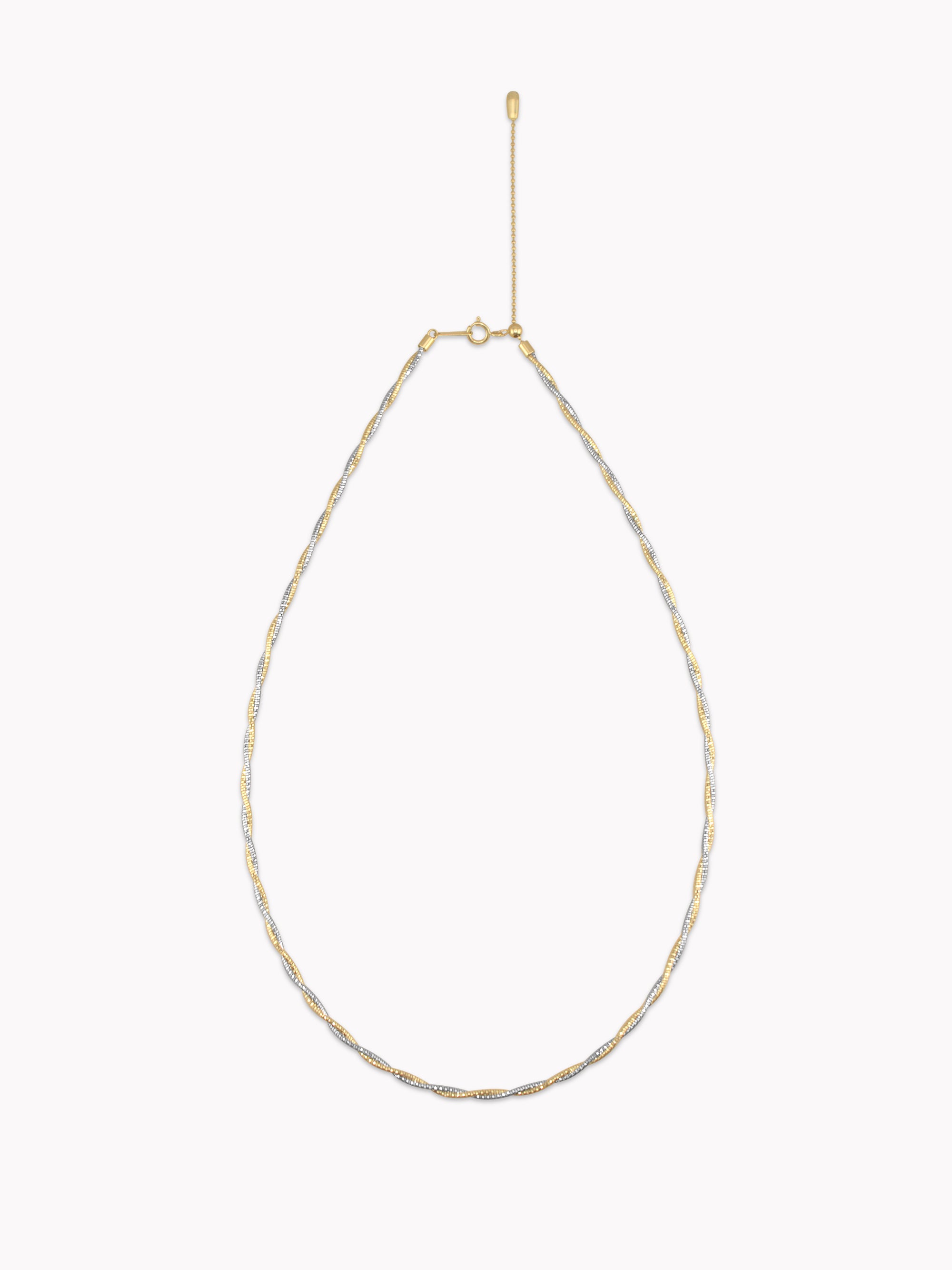 18K Two-Tone Twist Elastic Choker