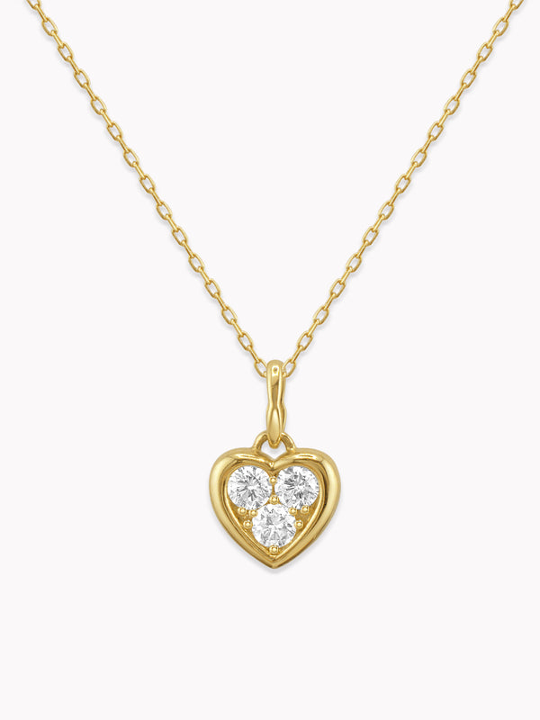 Petit Heart Diamond Charm