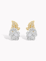 Baroque Rose Diamond Earrings