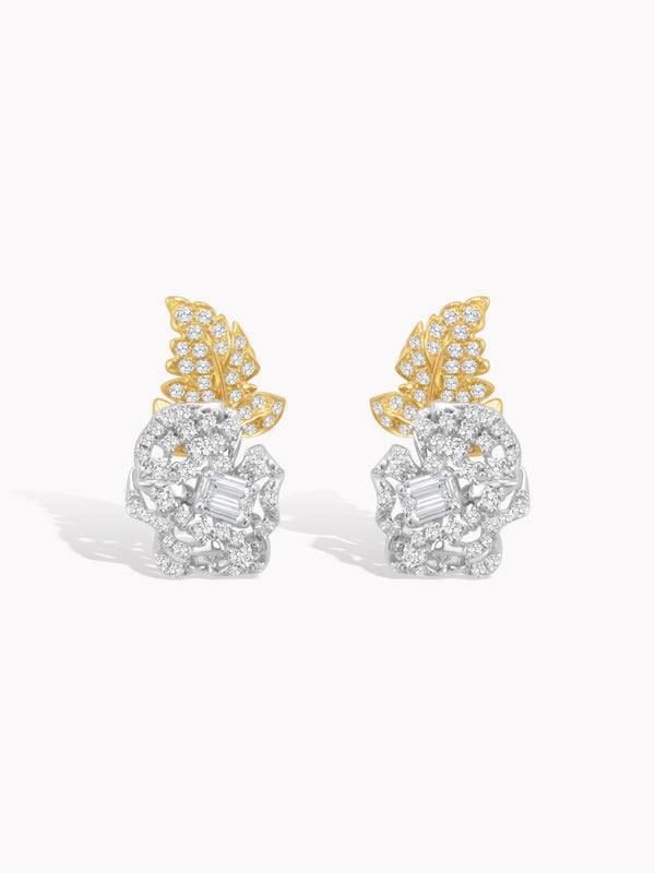 Baroque Rose Diamond Earrings
