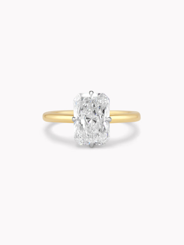 Square Diamond Solitaire Ring