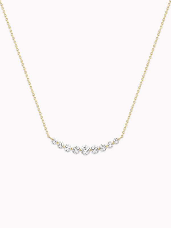 Radiant Smile Diamond Necklace