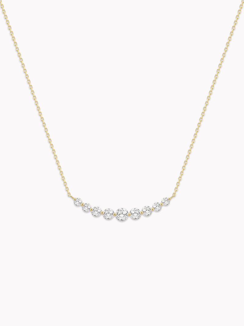 Radiant Smile Diamond Necklace