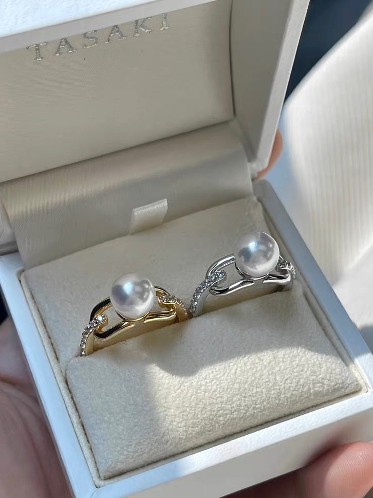 The Laney Gold-Filled AKOYA Pearl Ring