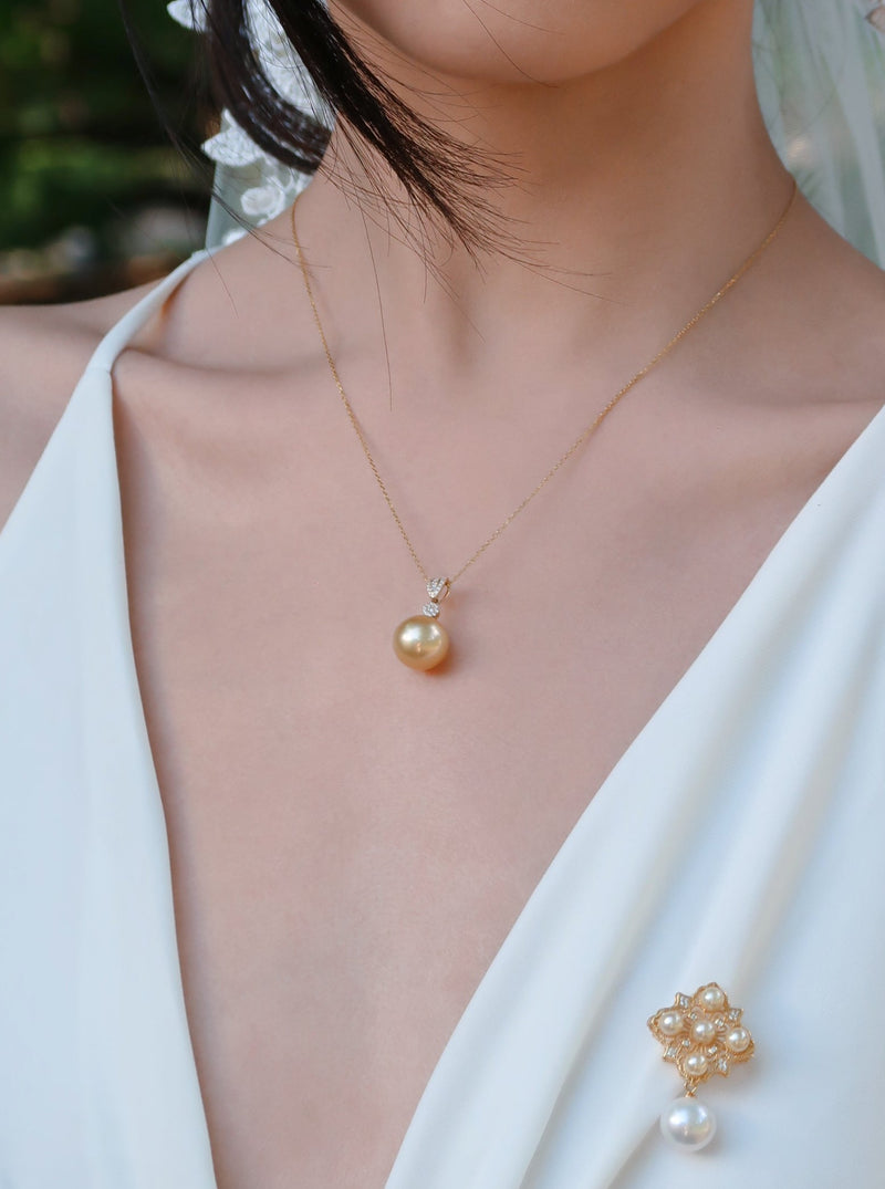 Norine 18K South Sea Golden Pearl Pendant