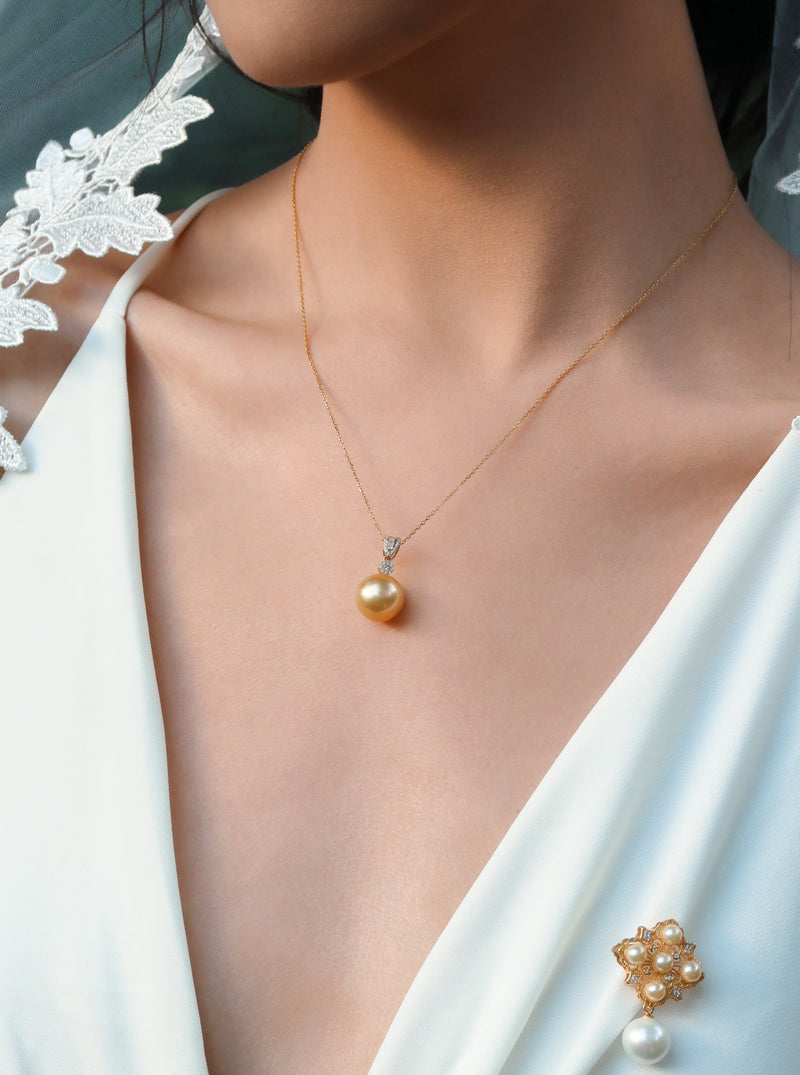 Norine 18K South Sea Golden Pearl Pendant