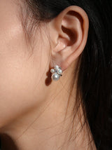 Quartet Silver Akoya Pearl Earrings