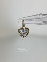 Petit Heart Diamond Charm