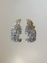 Baroque Rose Diamond Earrings