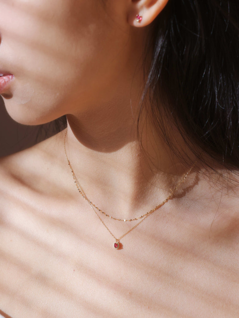 The Bijou 18K Ruby Necklace